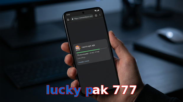 Main screen of Lucky Pak 777 apk page for PK players
