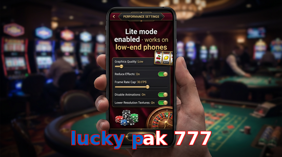 Payment and PKR controls in Lucky Pak 777