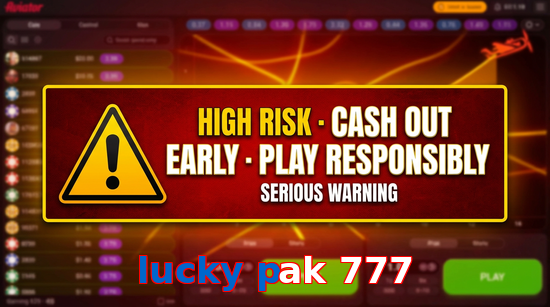 Payment and PKR controls in Lucky Pak 777