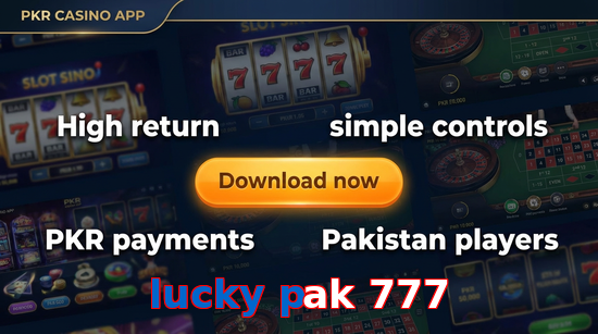 Main screen of Lucky Pak 777 gamedownload page for PK players