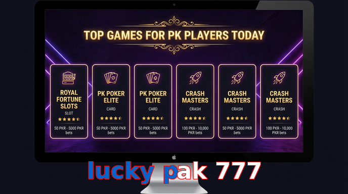 Payment and PKR controls in Lucky Pak 777