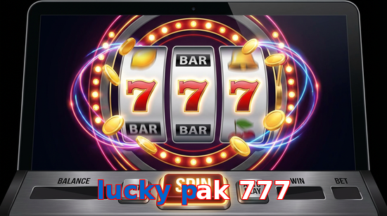 Main screen of Lucky Pak 777 slots page for PK players
