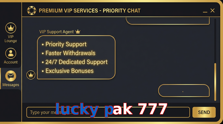 Payment and PKR controls in Lucky Pak 777